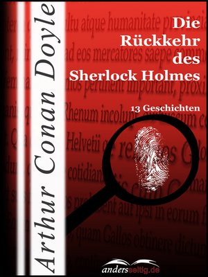 cover image of Die Rückkehr des Sherlock Holmes